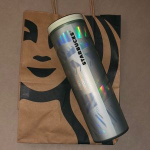 Starbucks Holiday Ribbon Tumbler 16 oz nwt mint green